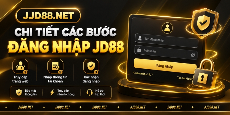 Chi tiết các bước Đăng nhập JD88