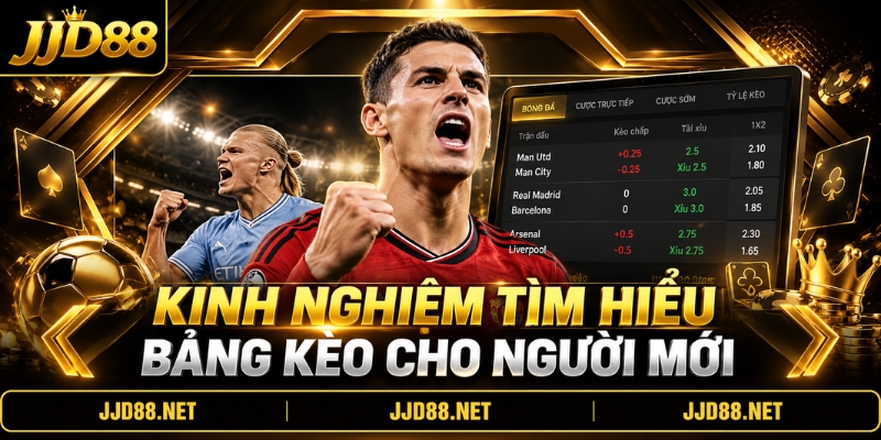 Kinh nghiệm tìm hiểu bảng kèo cho người mới